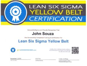 Lean Six Sigma Yellow Belt